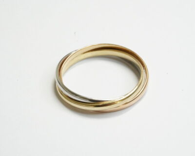 Secondhand Fingerring Tricolor 18 Karat